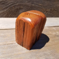 Redwood Salt and Pepper Shakers Set Souvenir California Handmade Rustic Unique Shape Handcrafted Wood Shakers Set #485