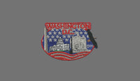 Washington DC Patch – DC State Travel Patch Souvenir Applique 3" Iron On US Capital Abraham Lincoln State Washington Monuments Bald Eagle