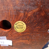 Redwood Burl Wood Clock Mantle Desk Office Gifts for Men Sitting Wood Birdseye Table Shelf #143