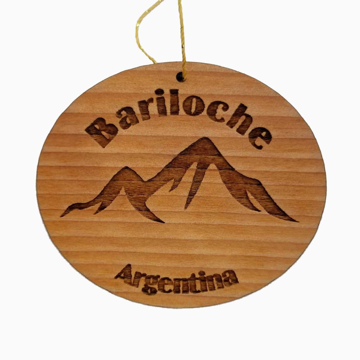 Bariloche Argentina Ornament Handmade Wood Ornament Argentina Souvenir Andes Mountains - 15101