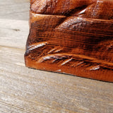 Redwood Jewelry Box Curly Wood Engraved Rustic Handmade California #446 Memento Box, Mom Gift, Anniversary Gift