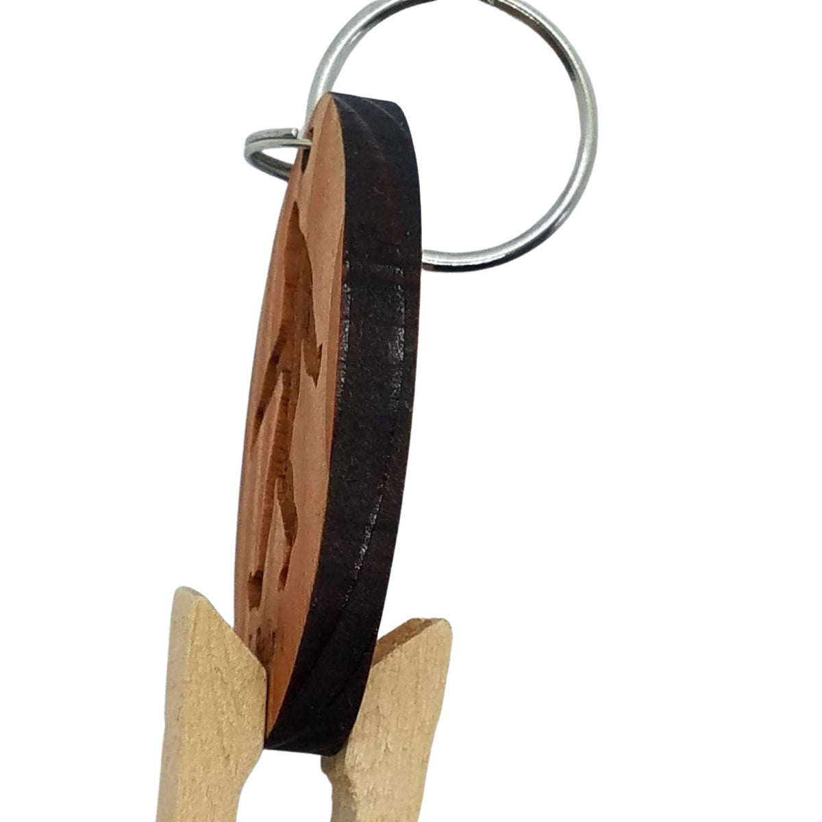 Vail Keychain Vail CO Keychain Mountains Wood Keyring Colorado Souvenir Mountains Sk ...