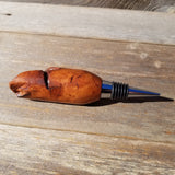 Wine Stopper Wood Redwood Live Edge Rustic Redwood Burl - Handmade #577 Wine Lover Gift - Wood Gift Hand Turned Made in USA