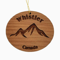 Whistler Canada Ornament Handmade Wood Ornament Canada Souvenir Mountains Ski Resort