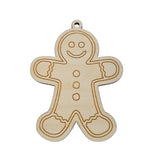 Color Your Own Ornament - Wood Art ONLY - Gingerbread Man Ornament DIY  - Coloring Project - Craft Supply - Kids Craft Project