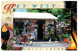 Vintage Florida Postcard Key West FL 4x6 Local Color 1980s Steve Vaughn Sun Coast Post Cards Inc 1990s