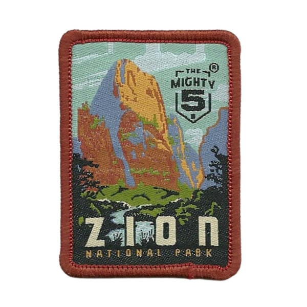 Utah Patch – UT Zion National Park - The Mighty 5 Travel Patch Iron On – Souvenir Patch – Applique – Travel Gift 2.5" Rock Formation