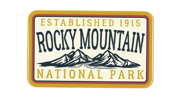 Rocky Mountain National Park Sticker – CO Decal Sticker – Souvenir Travel Gift 4.5" Made in USA Kiss Cut Bumper Sticker Car Window Bottle