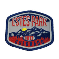 Colorado Patch – Estes Park Colorado Souvenir – CO Travel Patch Iron On Applique Embellishment 3" Circle Rocky Mountain National Park
