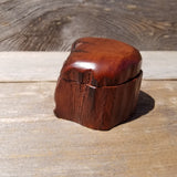 Handmade Wood Box with Redwood Rustic Handmade Ring Box California Redwood #468 Christmas Gift Anniversary Gift Ideas