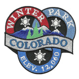 Winter Park – Colorado Patch – Ski Patch- CO Ski – Colorado Souvenir – Travel Patch – Iron On –  Applique Embellishment 3"