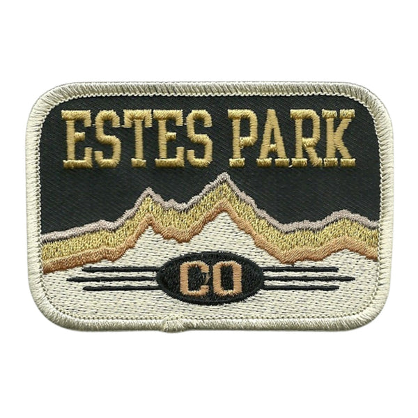 Colorado Patch – Estes Park Colorado Souvenir – CO Travel Patch Iron On Applique Embellishment 3.25" Rocky Mountain National Park Retro