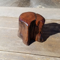 Wood Ring Box Redwood Rustic Handmade California Storage Live Edge Mini #340 Birthday Gift Christmas Gift Mother's Day Gift