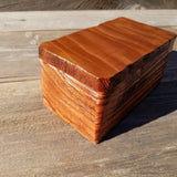 Handmade Wood Box with Redwood Rustic Handmade Jewelry Box California Redwood Jewelry Box Storage Box Limb Box #323 Coin Box