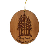 Henry Cowell Redwoods State Park Ornament - Forest Trees Christmas - Handmade Wood Ornament - Travel Gift - California Redwoods Souvenir