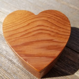 Handmade Wood Box with Redwood Heart Ring Box California Redwood #457 Christmas Gift Anniversary Gift Ideas