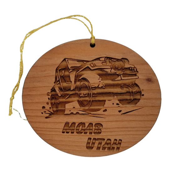 Utah Ornament - Moab UT - Handmade Wood Ornament - UT Travel Souvenir Ornament - Christmas Ornament 3 Inch Gift Off Roading 4 Wheeling