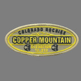Copper Mountain - Summit City Colorado Patch - Ski Patch- CO Ski - Colorado Souvenir - Travel Patch - Iron On - Oval Applique