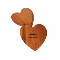 Wood Heart Box with California Redwood Jewelry Box - Ring Box - Handmade #333 Christmas Gift - Anniversary Gift - Mother's Day Gift Idea