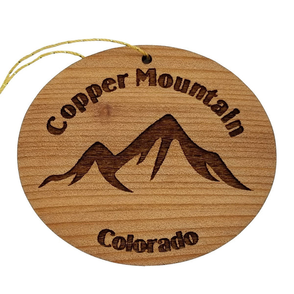 Copper Mountain Colorado Mountains Ornament Handmade Wood Souvenir