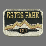 Colorado Patch – Estes Park Colorado Souvenir – CO Travel Patch Iron On Applique Embellishment 3.25" Rocky Mountain National Park Retro