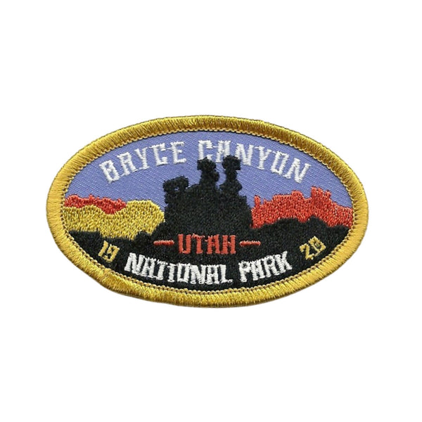 Bryce Canyon National Park – Utah Travel Patch Iron On – UT Souvenir Patch – Embellishment Applique – 3″ Badge Accessory