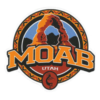 Utah Decal – Moab UT - Arch - Travel Sticker – UT Souvenir Decal – Travel Gift 3.5" Made in USA Car Decal Water Bottle National Park