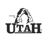 Utah Decal – UT - Delicate Arch - Travel Sticker – UT Souvenir Decal – Travel Gift 3.25" Made in USA Car Decal Water Bottle National Park