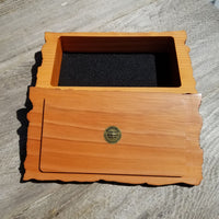 Wood Jewelry Box Redwood Rustic Handmade California Storage Live Edge #270 5th Anniversary Gift Stash Box Birthday Gift