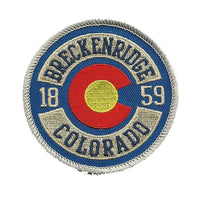 Breckenridge Colorado Patch – Ski Patch - CO Patch – Colorado Souvenir – Travel Patch – Iron On 1859 Applique 3" Circle Blue C Logo