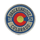 Breckenridge Colorado Patch – Ski Patch - CO Patch – Colorado Souvenir – Travel Patch – Iron On 1859 Applique 3" Circle Blue C Logo