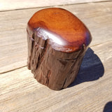Handmade Wood Box with Redwood Rustic Handmade Ring Box California Redwood #373 Christmas Gift Anniversary Gift Ideas