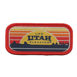 Utah Patch – UT Life Elevated - Travel Patch – Souvenir Patch – Embellishment Applique –  3.25" Iron On