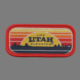 Utah Patch – UT Life Elevated - Travel Patch – Souvenir Patch – Embellishment Applique –  3.25" Iron On