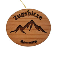 Zugspitze Ornament Handmade Wood Ornament Germany Souvenir Mountains Zugspitze Ski Resort