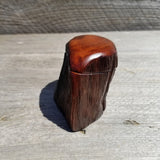 Wood Ring Box Redwood Rustic Handmade California Storage #272 Engagement Birthday Gift Mother's Day Gift Gift for Friend