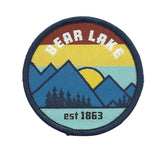Idaho  Utah Patch – ID UT Bear Lake Travel Patch – Souvenir Patch – Embellishment Applique –  2.25" Iron On Mountain Trees Sun