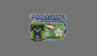 Pennsylvania Patch – PA State Travel Patch Souvenir Applique 3" Iron On The Keystone State Harrisburg Liberty Bell Grouse Mountain Laurel
