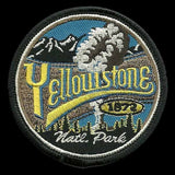 Wyoming Patch – WY Yellowstone National Park - Travel Patch – Souvenir Patch 3" Iron On Montana Idaho Sew On Embellishment Applique