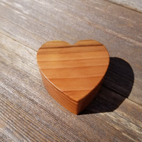 Handmade Wood Box with Redwood Heart Ring Box California Redwood #456 Christmas Gift Anniversary Gift Mothers Day Ideas