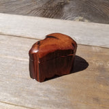 Wood Ring Box Redwood Rustic Handmade California Storage Live Edge Mini #465 Birthday Gift Christmas Gift Mother's Day Gift