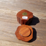 Wood Ring Box Redwood Rustic Handmade California Redwood Jewelry Box Storage Box Token Ashes #511