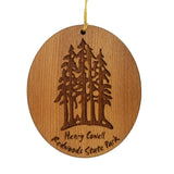 Henry Cowell Redwoods State Park Ornament - Forest Trees Christmas - Handmade Wood Ornament - Travel Gift - California Redwoods Souvenir