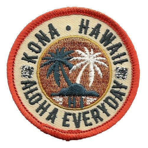 Hawaii Patch – Konai HI Souvenir Aloha Everyday Travel Patch – Iron On – Applique 2.25"" Island Embellishment Souvenir Surfing