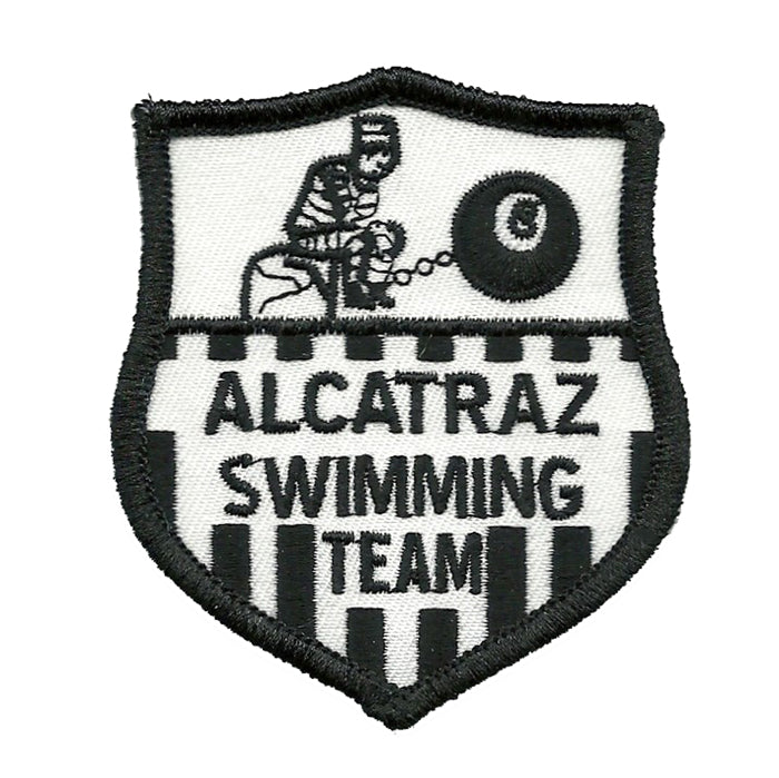 Alcatraz Island Swimming Team Iron On Patch San Francisco Souvenir - Badge Emblem Applique