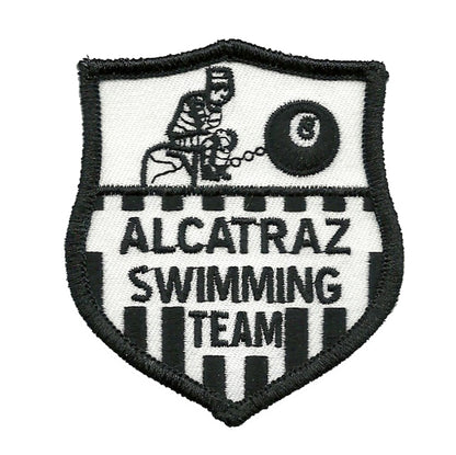 Alcatraz Island Swimming Team Iron On Patch San Francisco Souvenir - Badge Emblem Applique