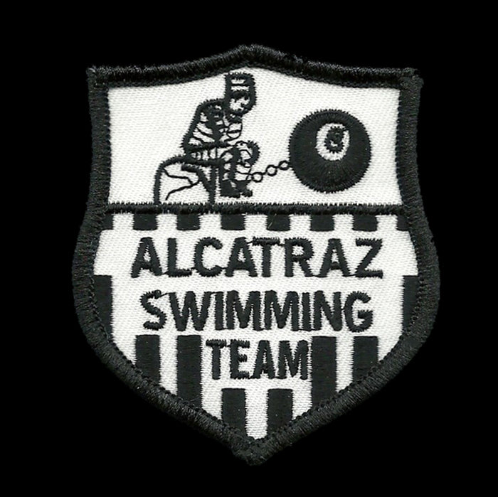 Alcatraz Island Swimming Team Iron On Patch San Francisco Souvenir - Badge Emblem Applique