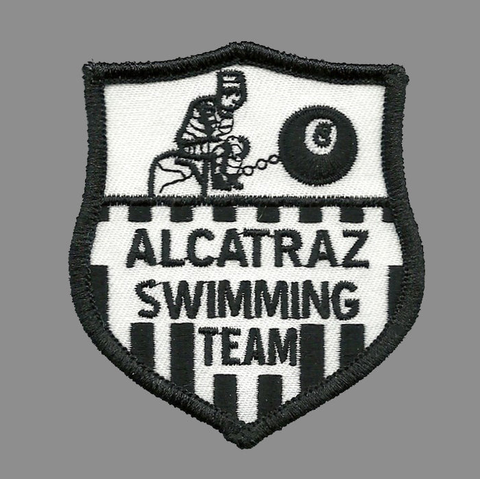 Alcatraz Island Swimming Team Iron On Patch San Francisco Souvenir - Badge Emblem Applique