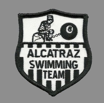 Alcatraz Island Swimming Team Iron On Patch San Francisco Souvenir - Badge Emblem Applique