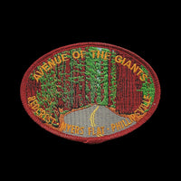 Avenue of the Giants Iron On Patch California Redwoods